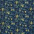 Boråstapeter Citronträd Fabric In Spruce And Blue For Sale