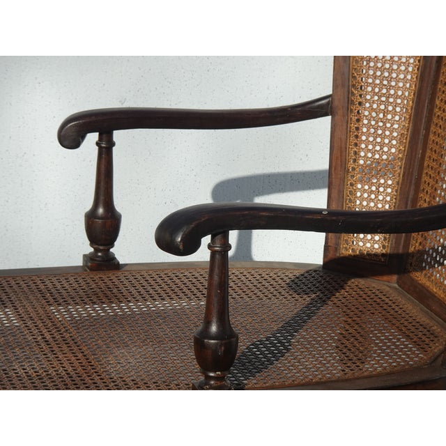 Unique Antique French Country Cane Chaise Lounge Chair ~ Day Bed For Sale - Image 17 of 18