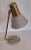Mid-Century Adjustable Desk Lamp with Grey Lacquered Metal Frame and Brass Holder, 1960s For Sale - Image 6 of 7