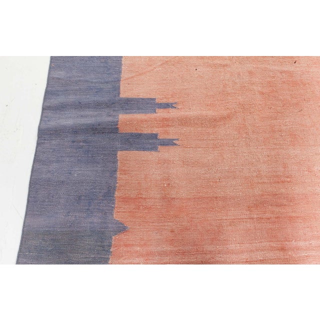 Mid 20th Century Doris Leslie Blau Vintage Indian Dhurrie Rug For Sale - Image 5 of 8
