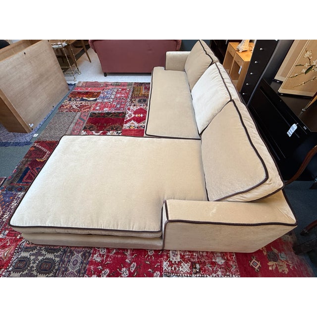 Textile Lulu and Georgia Westlawn Chaise Sectional For Sale - Image 7 of 14