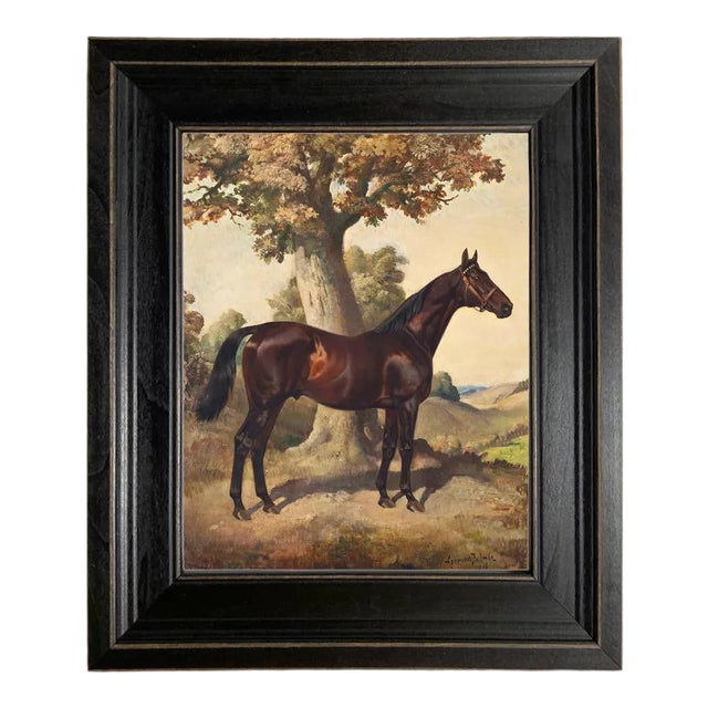 "Ethelbruce" Contemporary Reproduction Print on Canvas After Lynwood Palmer, Framed 11.5" x 13.5" For Sale