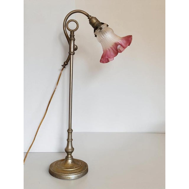 1930s Art Deco Gooseneck Desk Lamp, France, 1930s For Sale - Image 5 of 12
