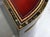 Wood Mid Century French Chinoiserie Leather Top DemiLune Commode - A Pair For Sale - Image 7 of 14
