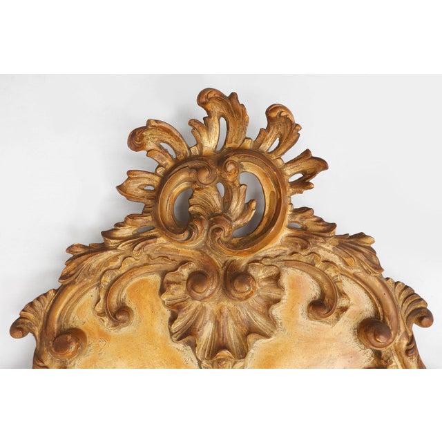 Mid-Century Modern Large Rococo Gilted Mirror in Resin, Belgium, 1950s For Sale - Image 3 of 12