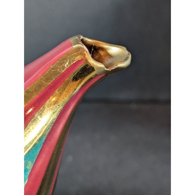 Ceramic 1950s Mid-Century Modern Arthur Wood Striped Aladdin Tea Pot, England For Sale - Image 7 of 9