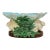 1985 Haldon Group Majolica Style Bunny Rabbit Compote For Sale
