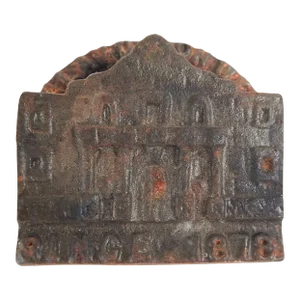 Vintage 1973 Alamo Iron Works Cast Iron Advertising Paperweight