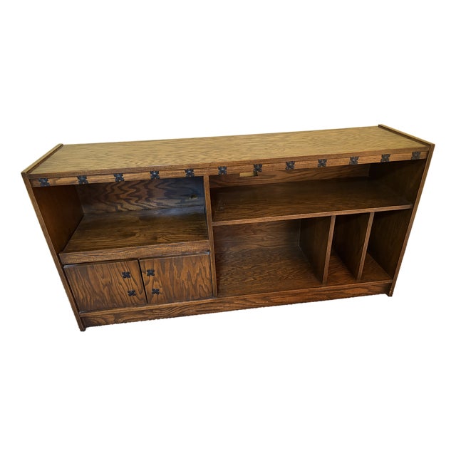 Vintage Arts & Crafts Entertainment Center For Sale