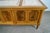 1960’s Hollywood Regency Burl Wood & Travertine Credenza / Low Console Table For Sale - Image 11 of 12