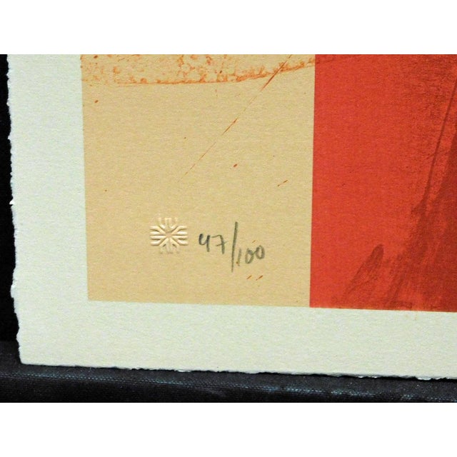 Impressionist Frank Howell Oasis 1988 Original Art Lithograph Hand Signed and Numbered For Sale - Image 3 of 4