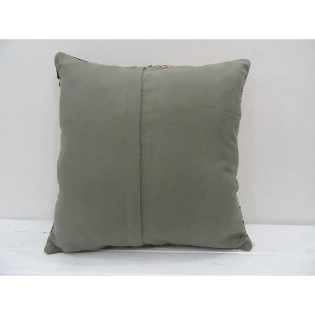 Rustic Handmade Patchwork Kilim Pillow Cover For Sale - Image 3 of 4