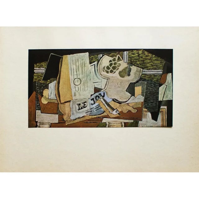 Printmaking Materials 1940s After Georges Braque "The Newspaper" First Edition Period Swiss Offset Lithograph For Sale - Image 7 of 8