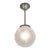Leune French Art Deco Acid-Etched Globe Pendant Chandelier - 1930s For Sale