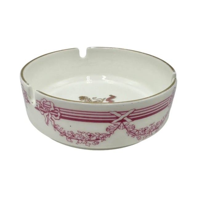Vintage 5-Star Hotel Ritz London Royal Doulton Ashtray Porcelain Dish Pink For Sale In Washington DC - Image 6 of 12