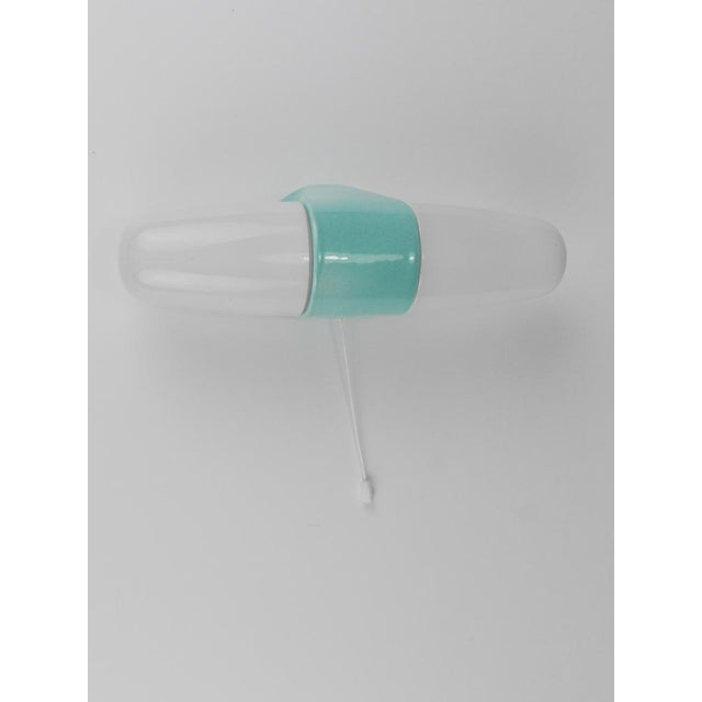 Bauhaus Bauhaus Turquoise Double Sconce Wall Light, Germany, 1950s For Sale - Image 3 of 17