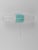 Bauhaus Bauhaus Turquoise Double Sconce Wall Light, Germany, 1950s For Sale - Image 3 of 17