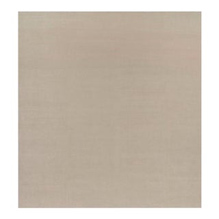 Rug & Kilim’s Oversized Contemporary Textural Solid Rug in Cream and White Tones - 14x15 For Sale