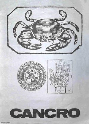 Sergio Barletta, Cancer, Screen Print, 1973
