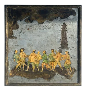 Laverne Etched Bronze Wall Plaque "Tower of Babel"
