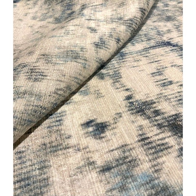 Romo: Black Edition. Narita - Monsoon 9070/02 Abstract Modern Designer Fabric - 4.5 Yards For Sale - Image 4 of 5