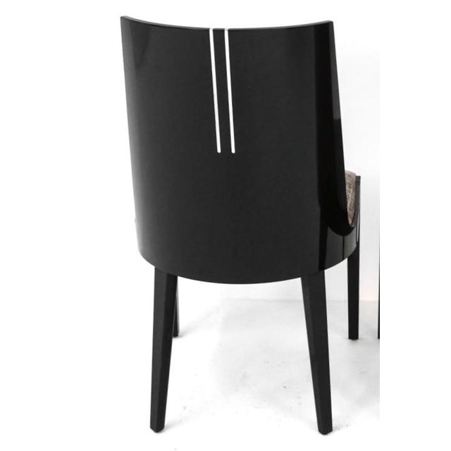 Black 6 Pietro Costantini Dining Chairs Set For Sale - Image 8 of 13