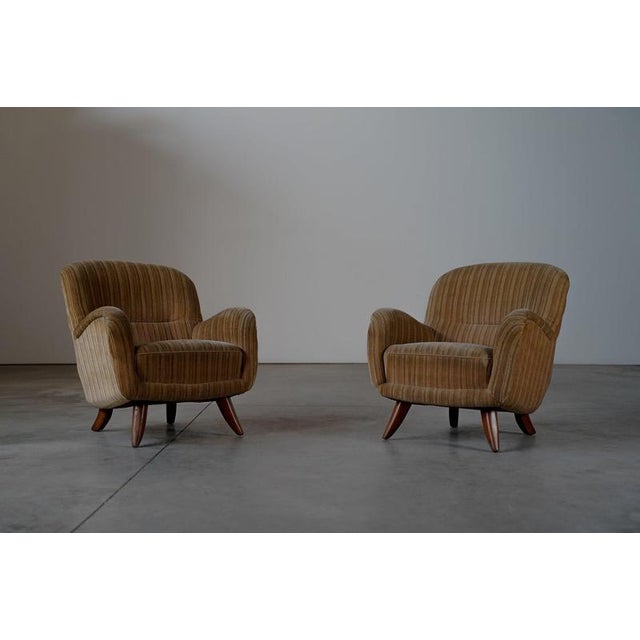 Pair of Danish Lounge Chairs, Denmark, 1940s For Sale - Image 16 of 16