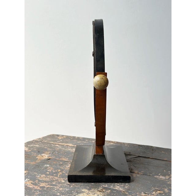 Vintage Art Deco Mutli-Tone Wood Tabletop Vanity Mirror, Circa 1930s-40s For Sale - Image 16 of 17