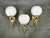 A sophisticated set of three wall lights manufactured by kamenický šenov in czechoslovakia during the 1970s. These elegant...
