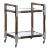 Rustic Glam Bar Cart, Small For Sale