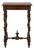 19th Century French Walnut Small Turned Leg Table For Sale