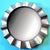 Uttermost Large Contemporary Scalloped Silvertoned Round Wall Mirror For Sale - Image 4 of 14
