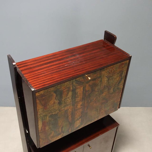Vintage Bar Cabinet in Mahogany, 1960s For Sale - Image 12 of 13