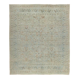 Zabihi Collection Oversize Square Antique Persian Doroksh Rug - 14'2" x 16'7" For Sale