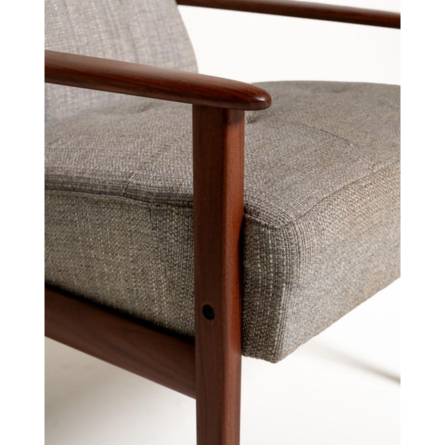 Scandinavian Teak Reading Chair, 1960s For Sale - Image 6 of 10