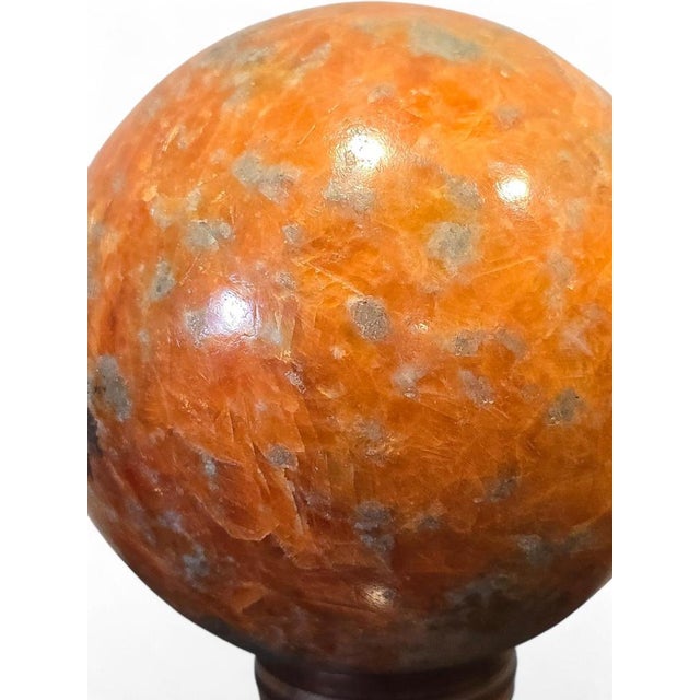 Gemstone Large Natural Quartz Crystal Sphere, 1970s For Sale - Image 7 of 10
