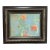 Vintage Abstract Oil Painting of Flowers, Framed For Sale