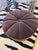 Traditional Brown Round Luxurious Velvet Ottoman Pouf For Sale - Image 3 of 6