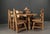Brutalist Triangular Oak Dining Table and Chairs, Netherlands, 1960s, Set of 8 For Sale - Image 14 of 18