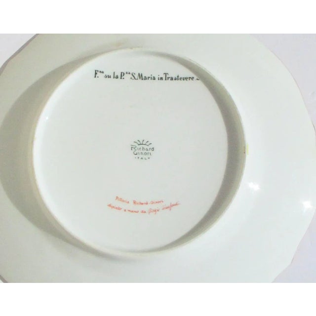 White Vintage Richard Ginori Fountains of Rome Limited Production Plates- Set of 4 For Sale - Image 8 of 13