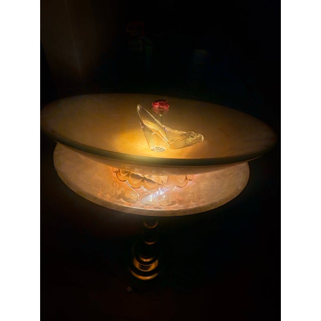 Stiffel Mid-Century Modern Illuminated Alabaster Pedestal For Sale - Image 6 of 12