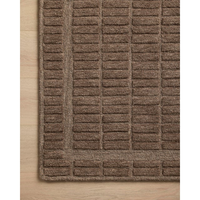 Loloi Rugs Chris Loves Julia x Loloi Bradley Cocoa / Cocoa 2'-6" x 7'-6" Runner Rug For Sale - Image 4 of 5