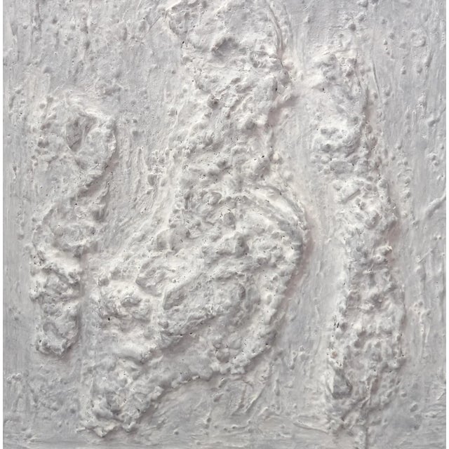 Neutral Palette Relief Brutalist Oil Painting #3 by Diane Grant For Sale - Image 4 of 9