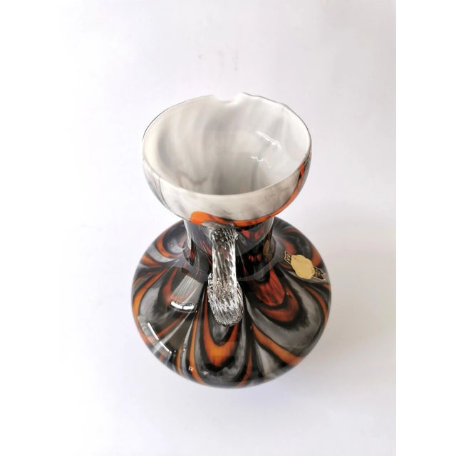 Gray Vintage Opaline Vase by Carlo Moretti for Vb / Vetreria Borgonovo, Italy, 1960s For Sale - Image 8 of 12