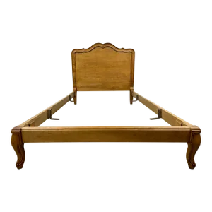 Vintage Twin Size French Provincial Louis XV Style Bed by Bodart