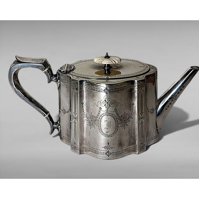 Mid 19th Century Martin Hall & Co. English Silver-Plated Tea and Coffee Service For Sale - Image 9 of 18