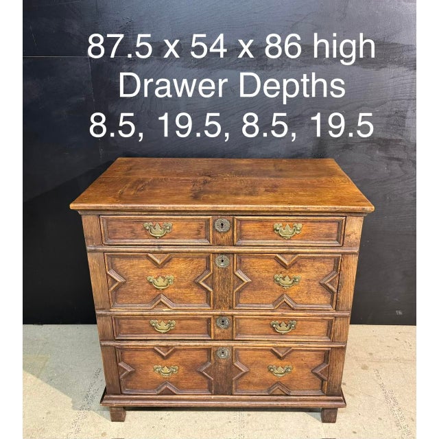 18th Century Oak Chest of Drawers, 1790s For Sale - Image 6 of 15
