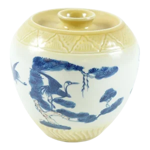 Late 19th Century Antique Very Unusual Far East Porcelain Jar