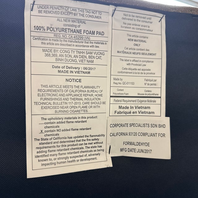 Textile Standard King Size Taupe Woven Channel Tufted Headboard For Sale - Image 7 of 11