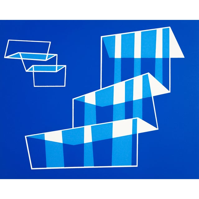"Steps" serigraph by Josef Albers from the monumental "Formulation : Articulation" published by Harry N. Abrams and Ives-...